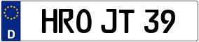 Trailer License Plate